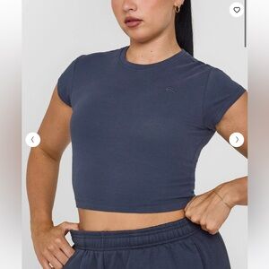 One Active Baby Tee Sz Large Navy